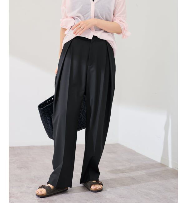 FRAMeWORK「≪追加≫サマーウールコクーンパンツ」|スラックス|