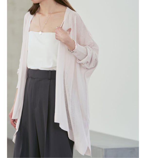 NOBLE「《WEB限定追加予約2》18Gシアーカーディガン」|カーディガン|