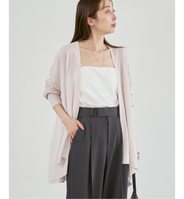 NOBLE「《WEB限定追加予約2》18Gシアーカーディガン」|カーディガン|