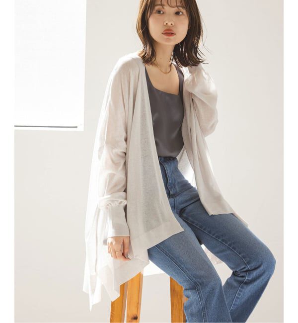 NOBLE「《WEB限定追加予約2》18Gシアーカーディガン」|カーディガン|