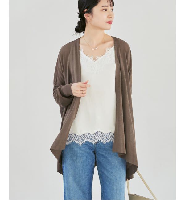 NOBLE「《WEB限定追加予約2》18Gシアーカーディガン」|カーディガン|