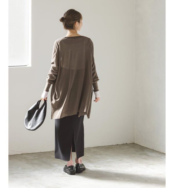 NOBLE「《WEB限定追加予約2》18Gシアーカーディガン」|カーディガン|