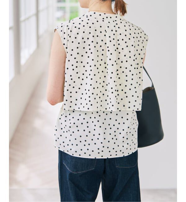 Spick and Span「《予約》ドットノースリブラウス」|シャツ・ブラウス|
