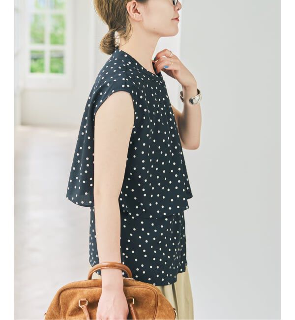 Spick and Span「《予約》ドットノースリブラウス」|シャツ・ブラウス|