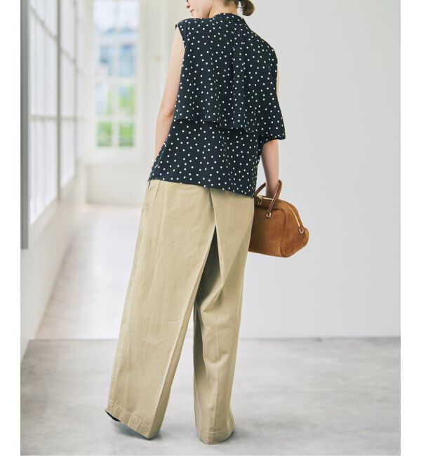 Spick and Span「《予約》ドットノースリブラウス」|シャツ・ブラウス|