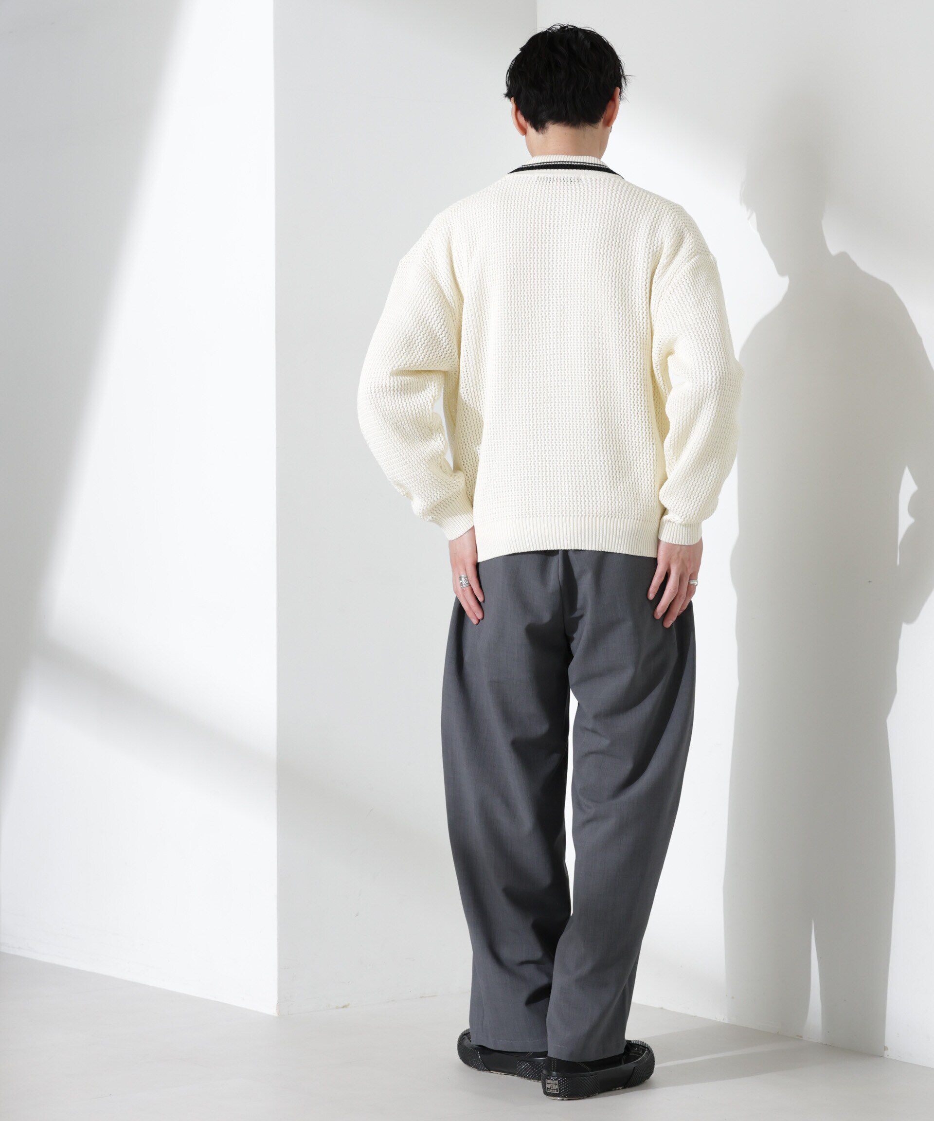 nano･universe「「大人のワイドパンツ」ハイツイストワイドスラックス」|チノ|