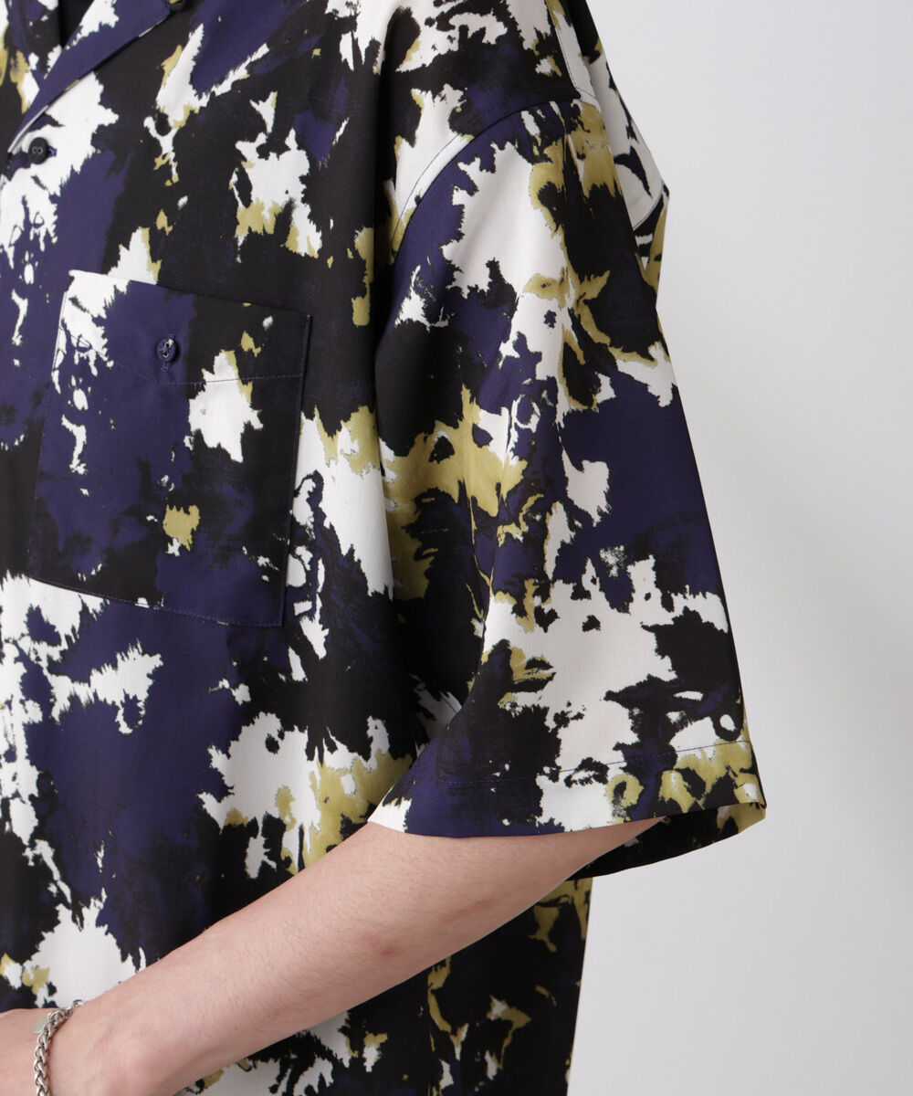 nano･universe「ペイント風オープンカラーシャツ」|シャツ・ブラウス|