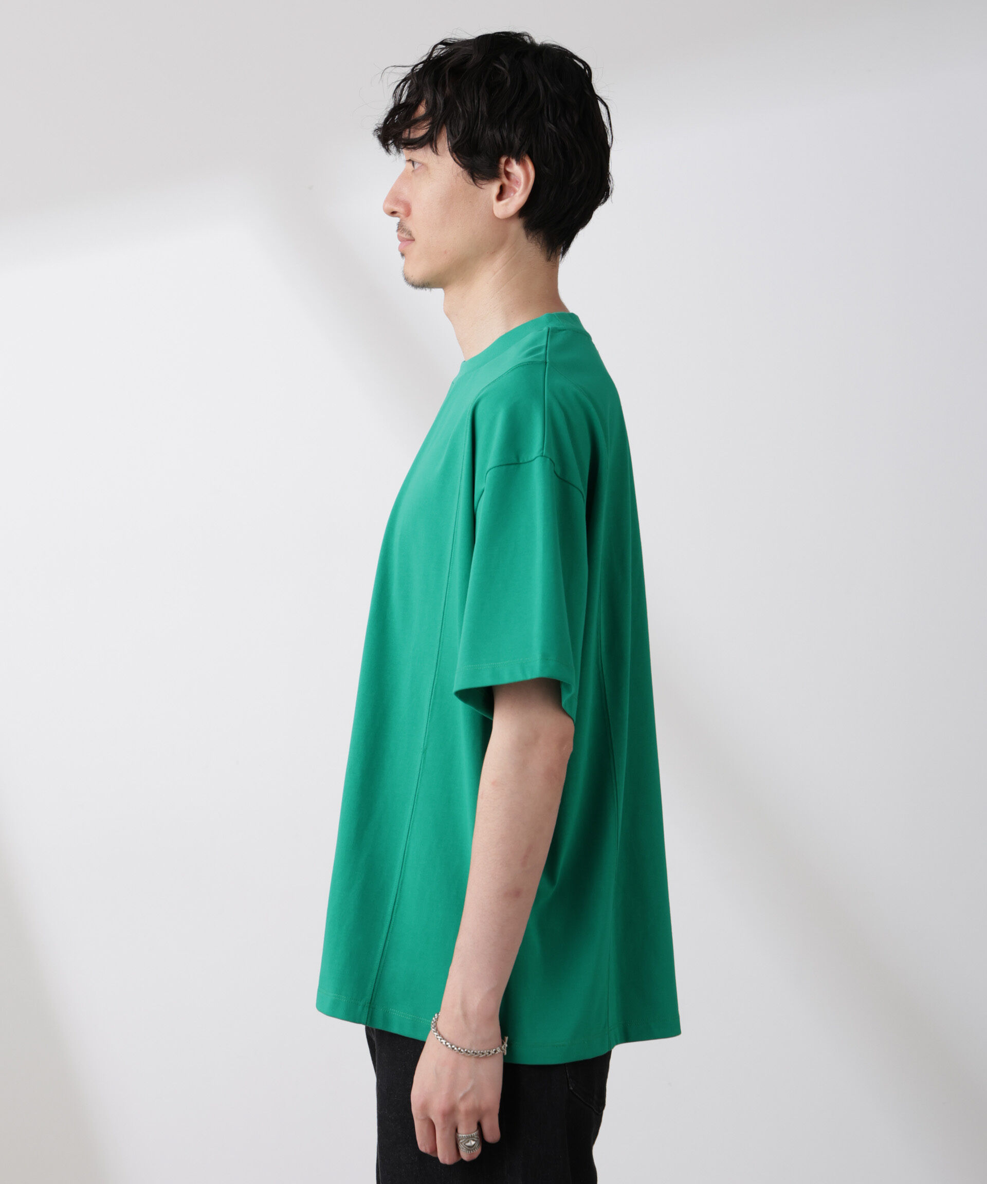 nano･universe「「NJ/CLUB」 ENRICHプリント切り替え Tシャツ」|Tシャツ・カットソー|