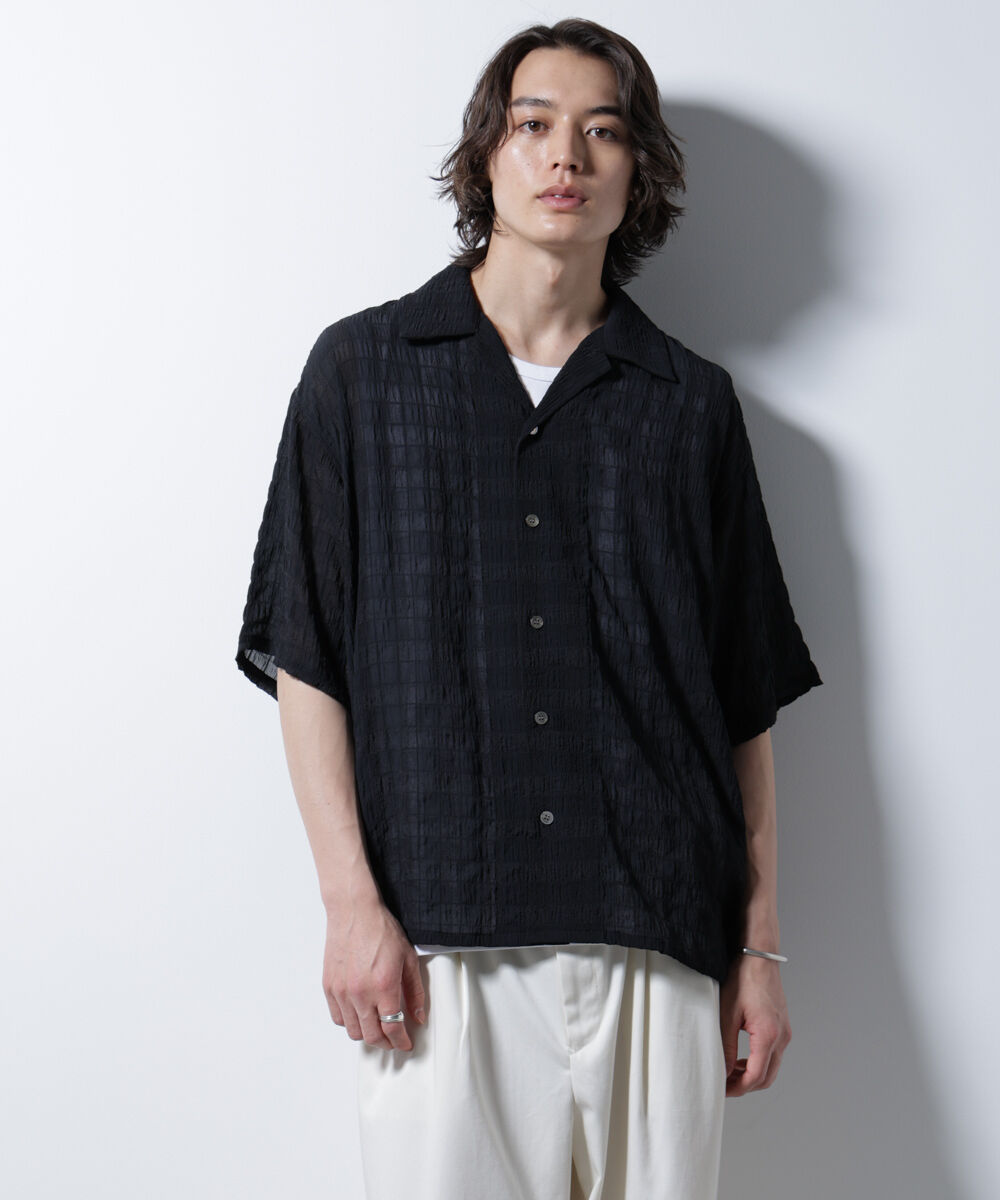 nano･universe「シースルーチェックシャツ」|シャツ・ブラウス|