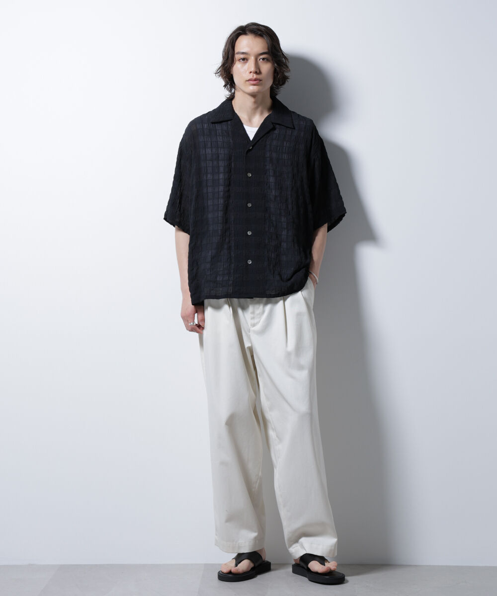 nano･universe「シースルーチェックシャツ」|シャツ・ブラウス|