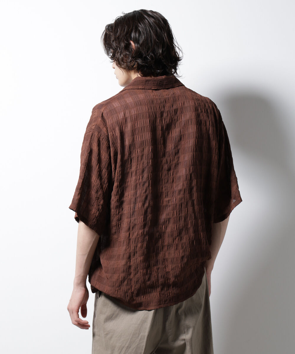 nano･universe「シースルーチェックシャツ」|シャツ・ブラウス|