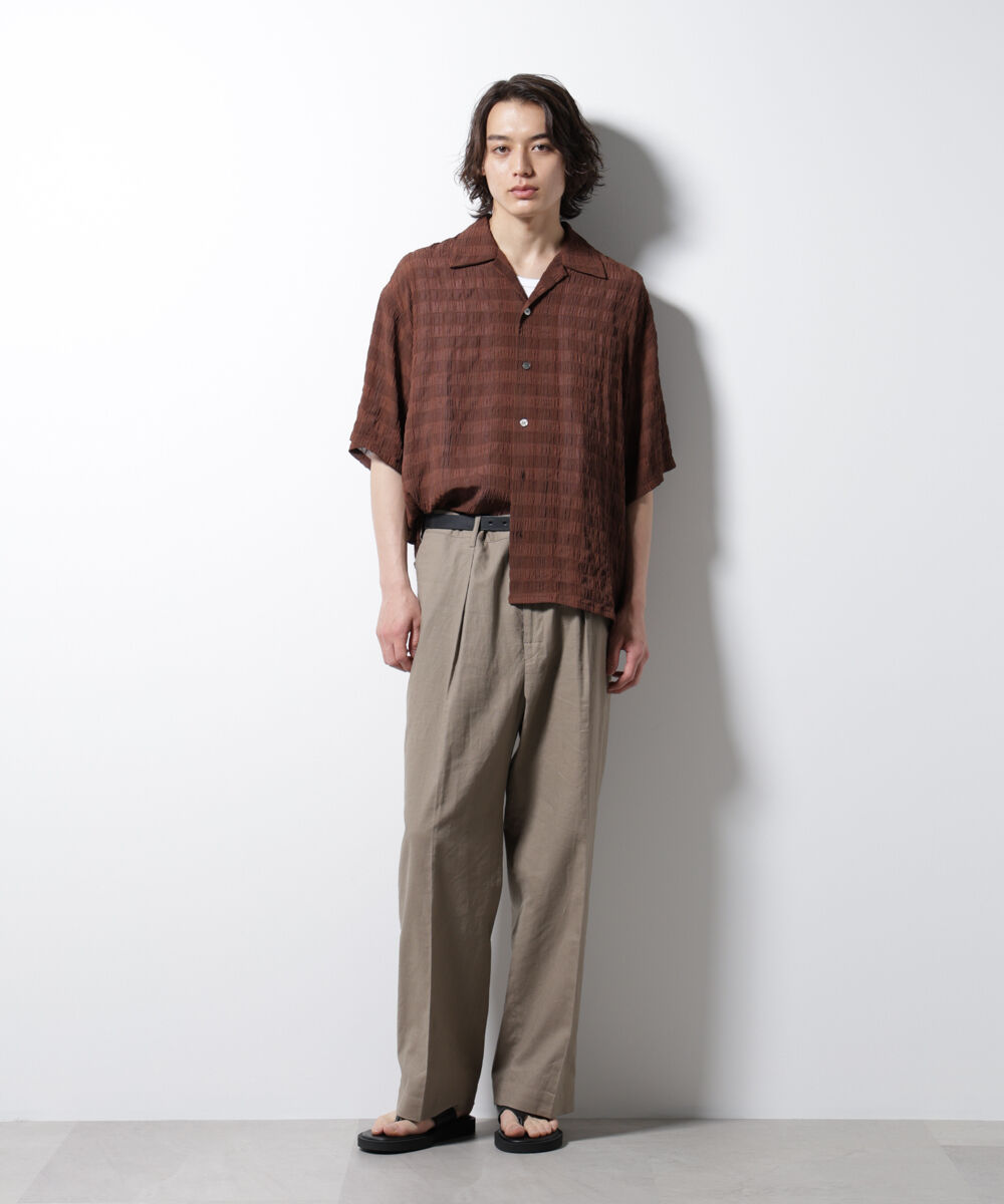 nano･universe「シースルーチェックシャツ」|シャツ・ブラウス|