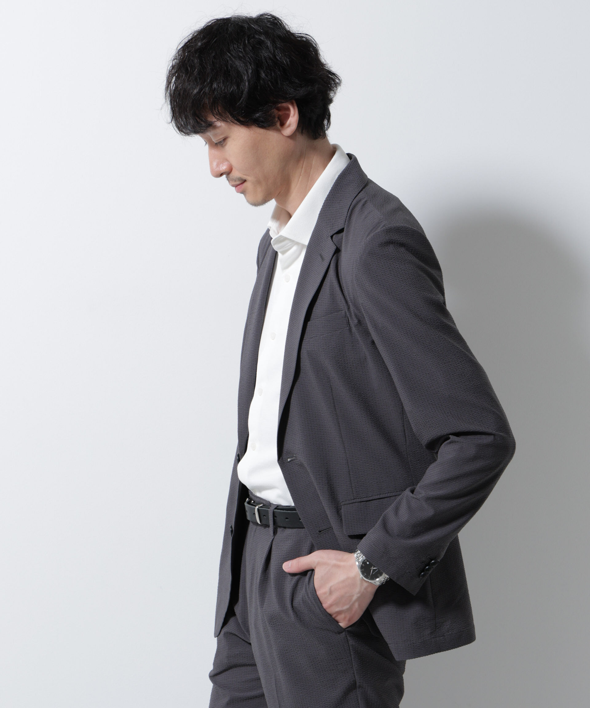 nano･universe「「Damerino」DotAir(R)サッカーストレッチセットアップ/吸水速乾」|スーツ|