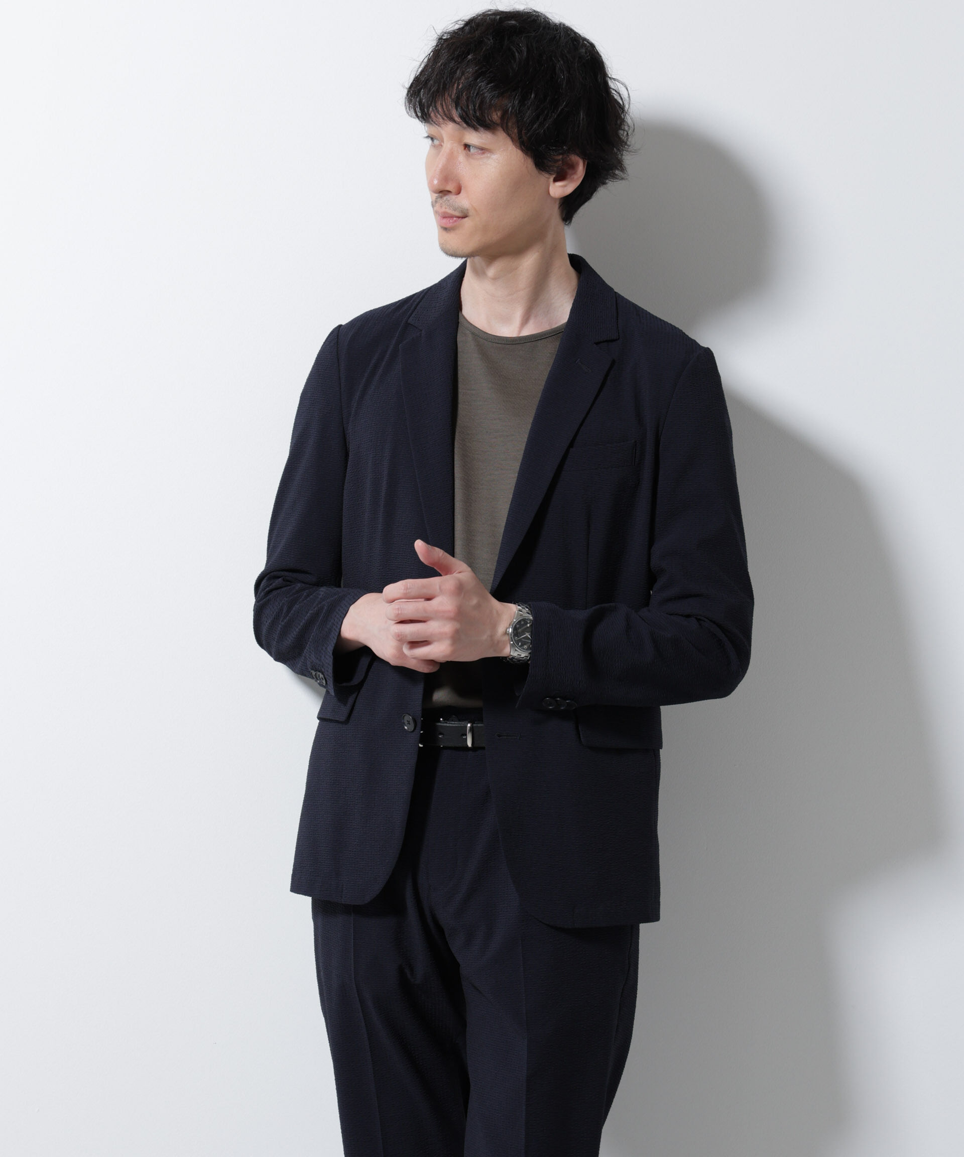 nano･universe「「Damerino」DotAir(R)サッカーストレッチセットアップ/吸水速乾」|スーツ|