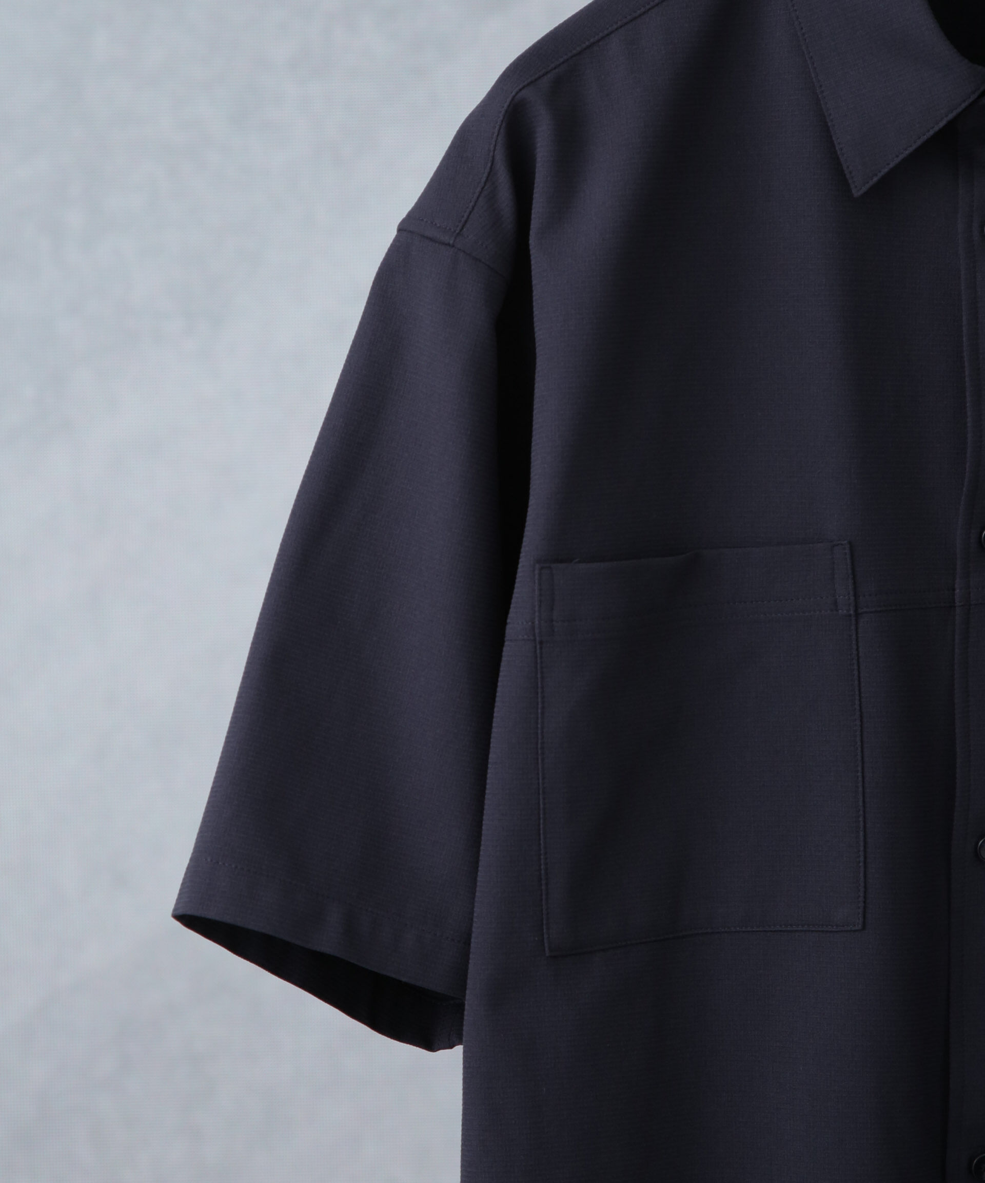 nano･universe「DotAir(R)ミニホールストレッチシャツ半袖/吸水速乾(セットアップ可)」|シャツ・ブラウス|