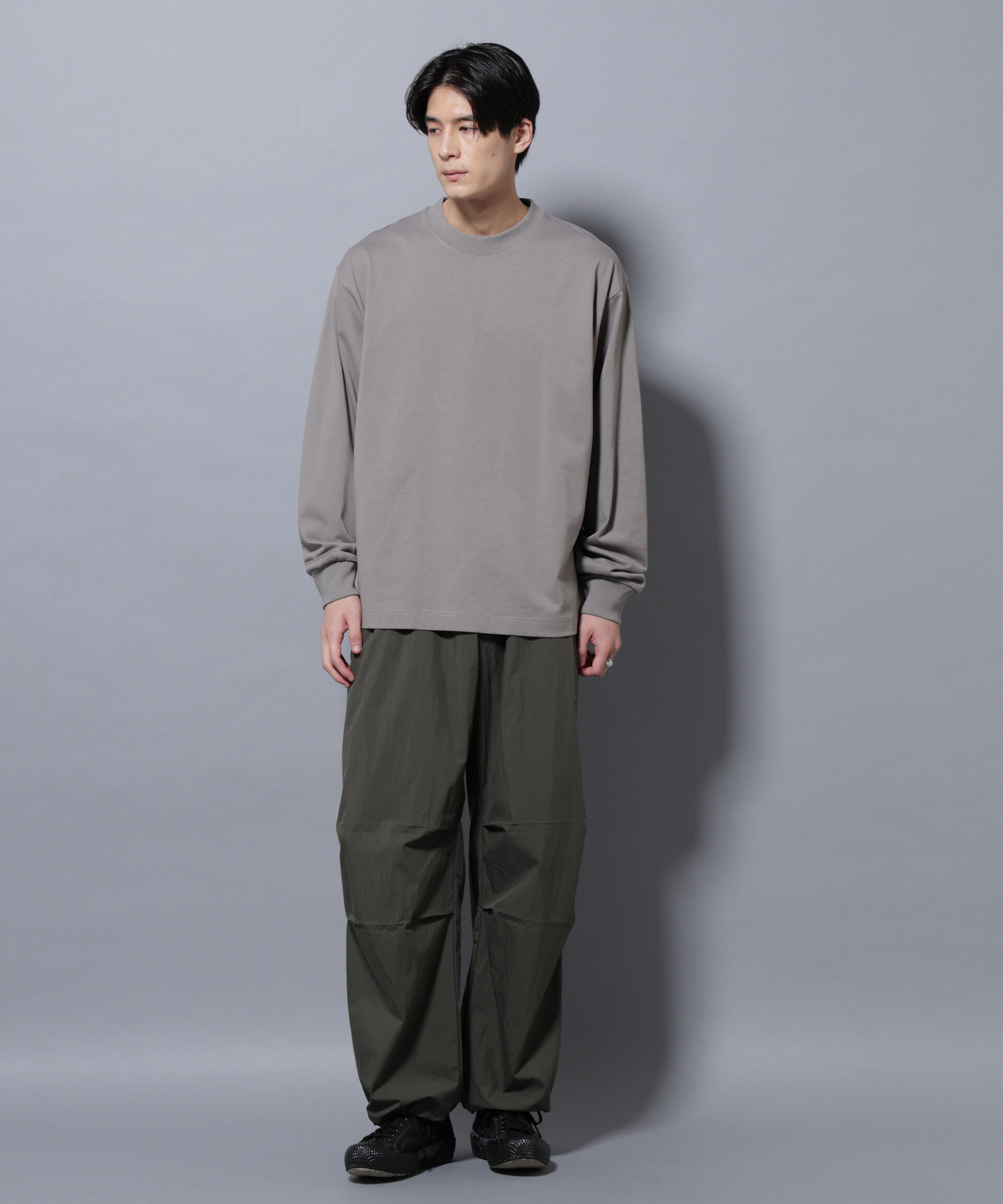 nano･universe「ビックシルエットワンポイントTシャツ 長袖」|Tシャツ・カットソー|