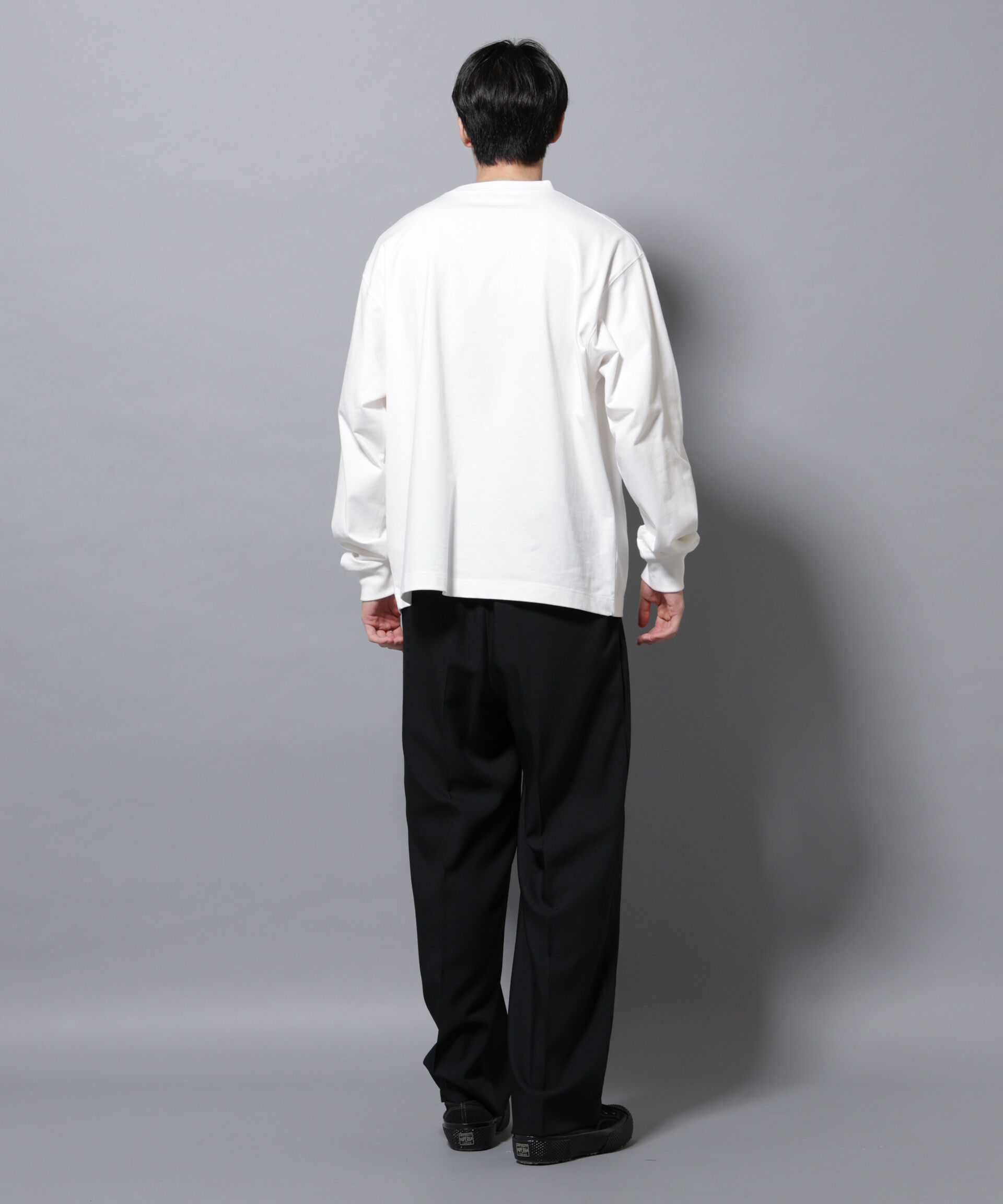 nano･universe「ビックシルエットワンポイントTシャツ 長袖」|Tシャツ・カットソー|