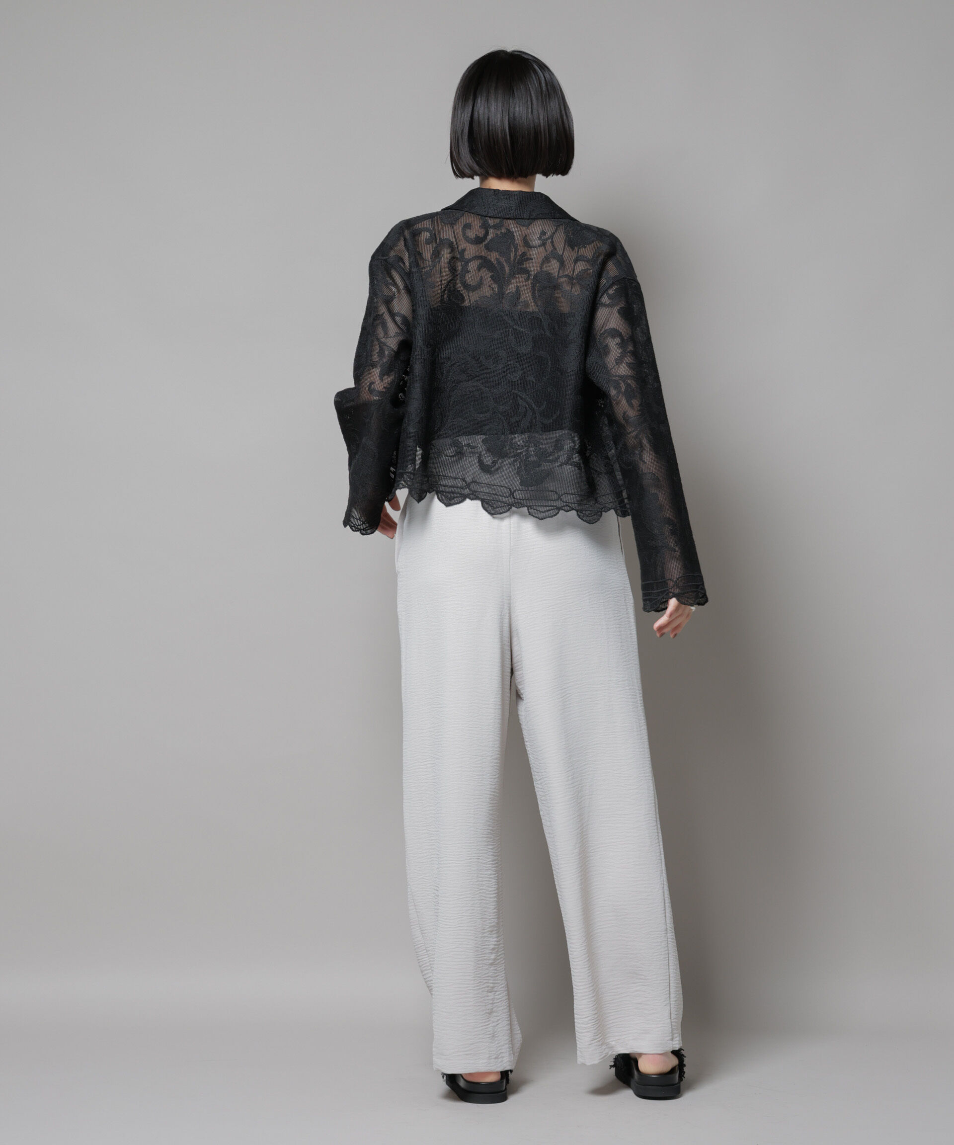 nano･universe「イージードロストワイドパンツ(セットアップ可)」|チノ|