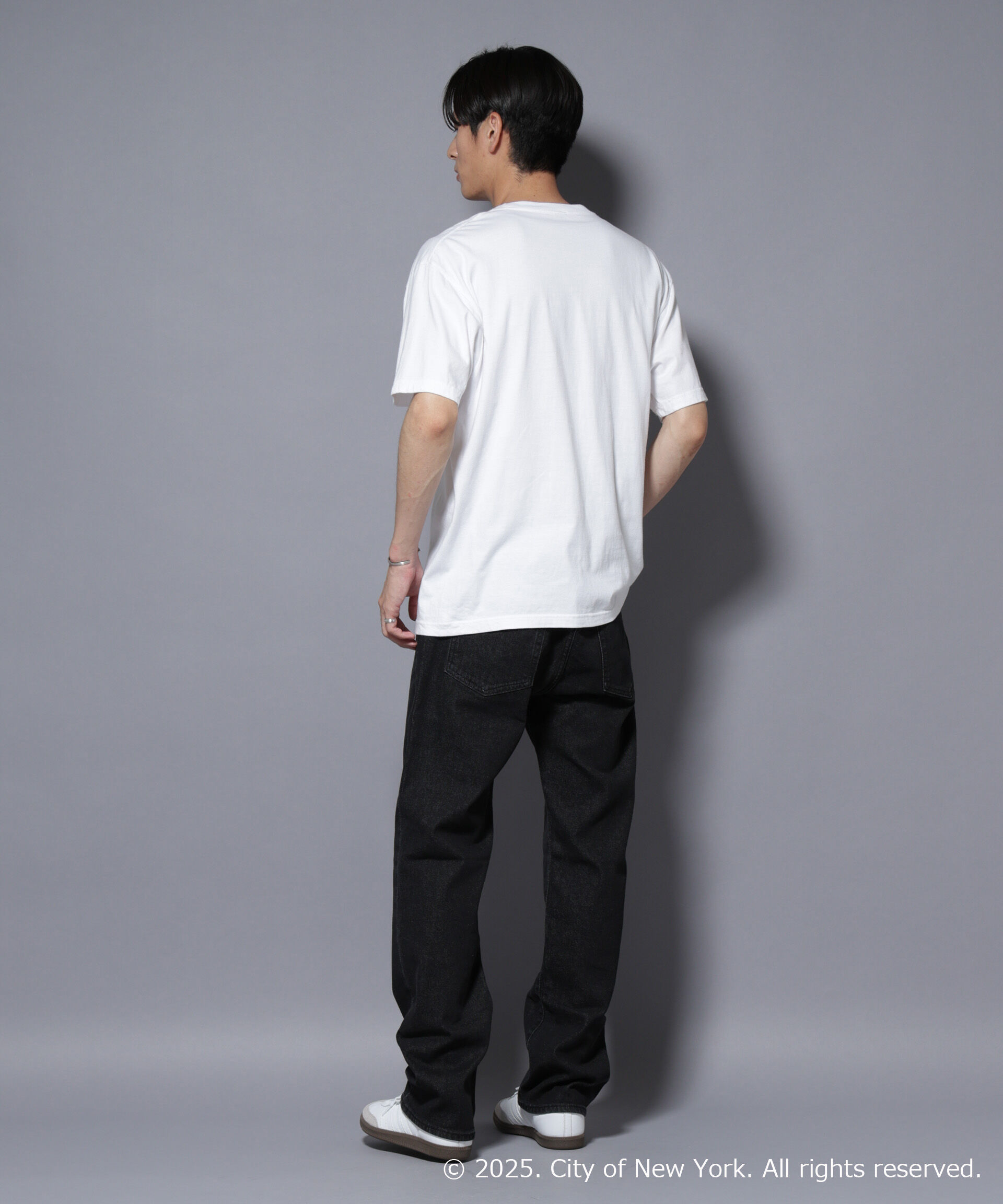 nano･universe「別注GOOD ROCK SPEED NYC シルバー箔プリントTシャツ」|Tシャツ・カットソー|