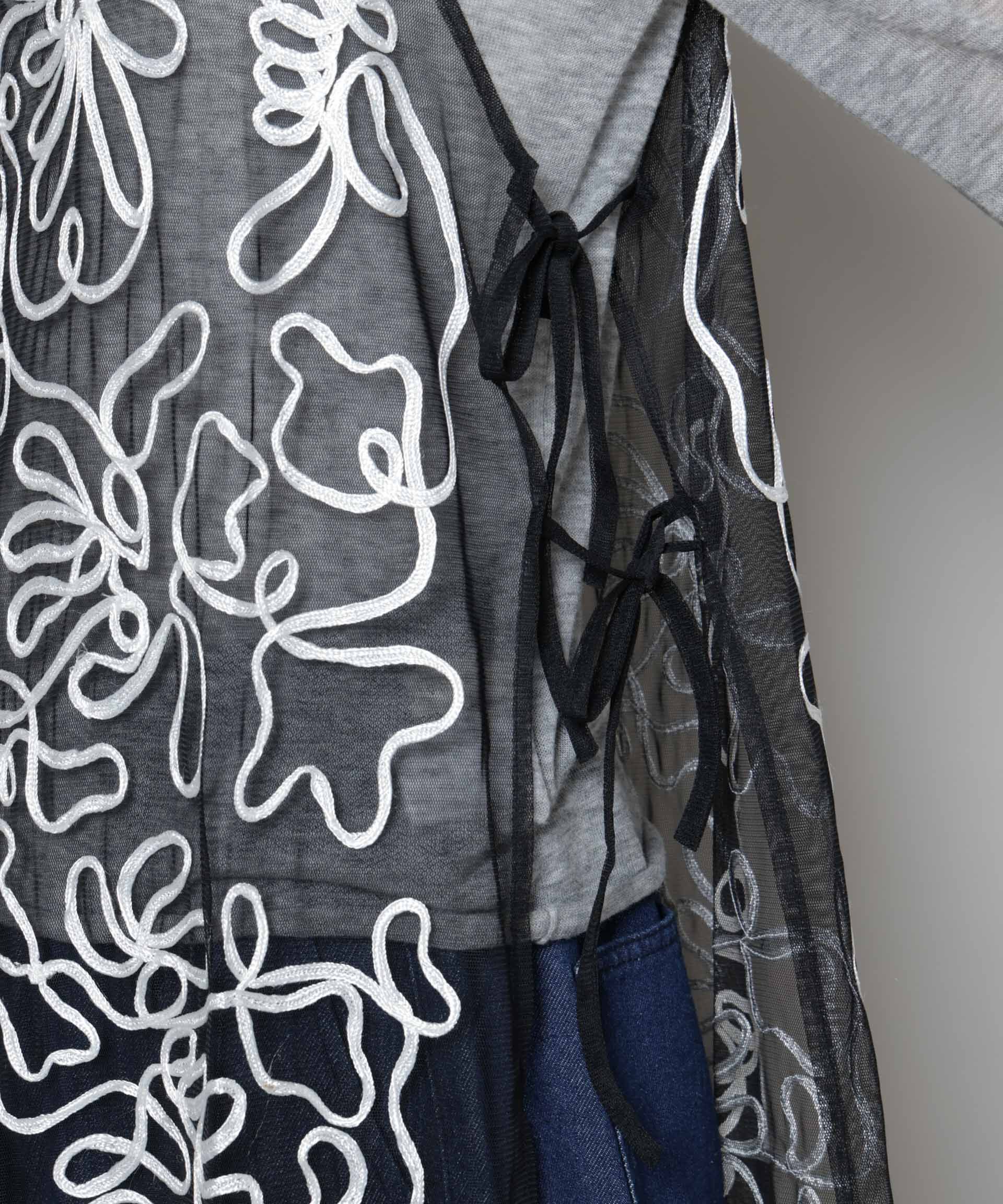 nano･universe「Sara mallika/TULLETAPEEMBRIODERY CAMI DRESS」|ワンピース|