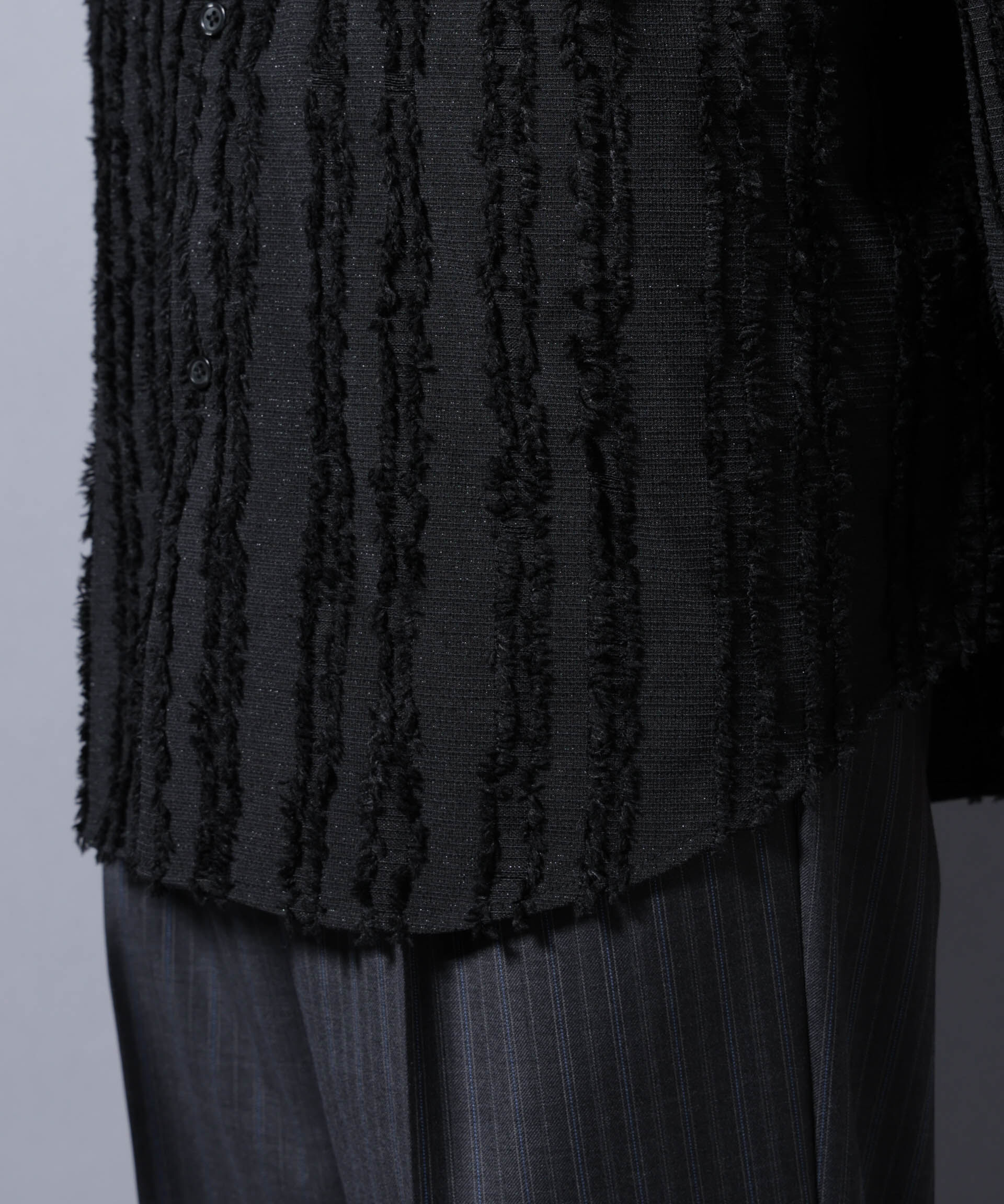 nano･universe「カットレースフリンジシャツ」|シャツ・ブラウス|