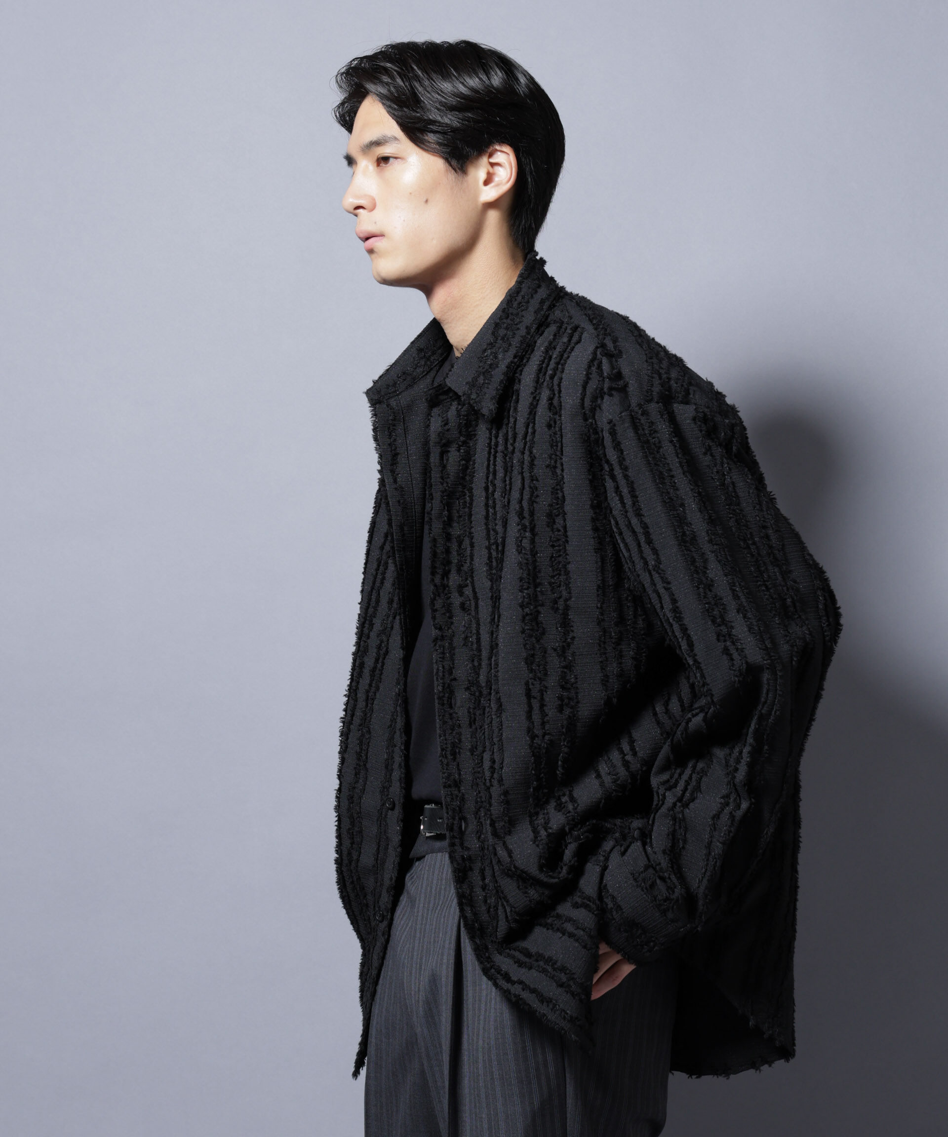 nano･universe「カットレースフリンジシャツ」|シャツ・ブラウス|