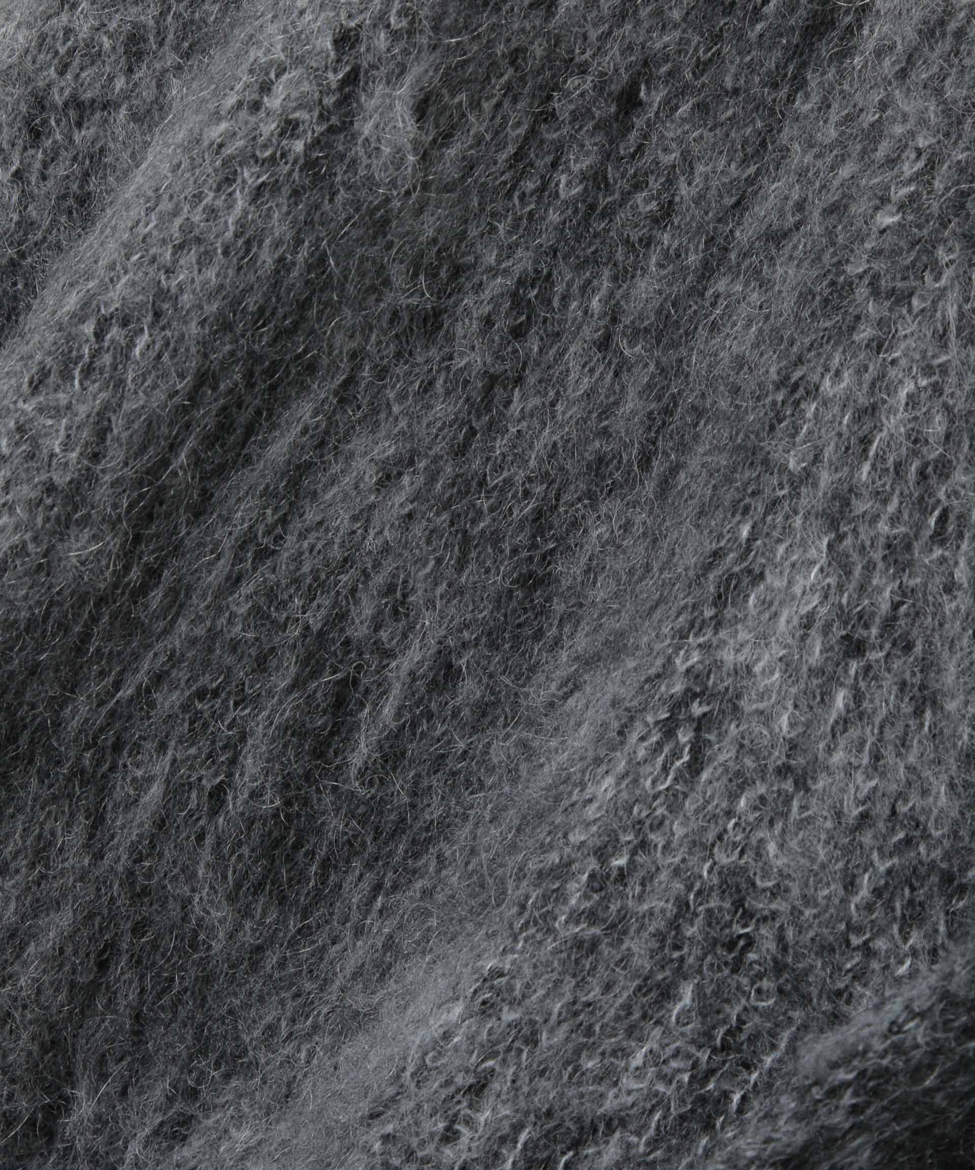 nano･universe「｢HOTEL PALACE｣ フライフロントミックスシャギーカーディガン」|ニット・セーター|