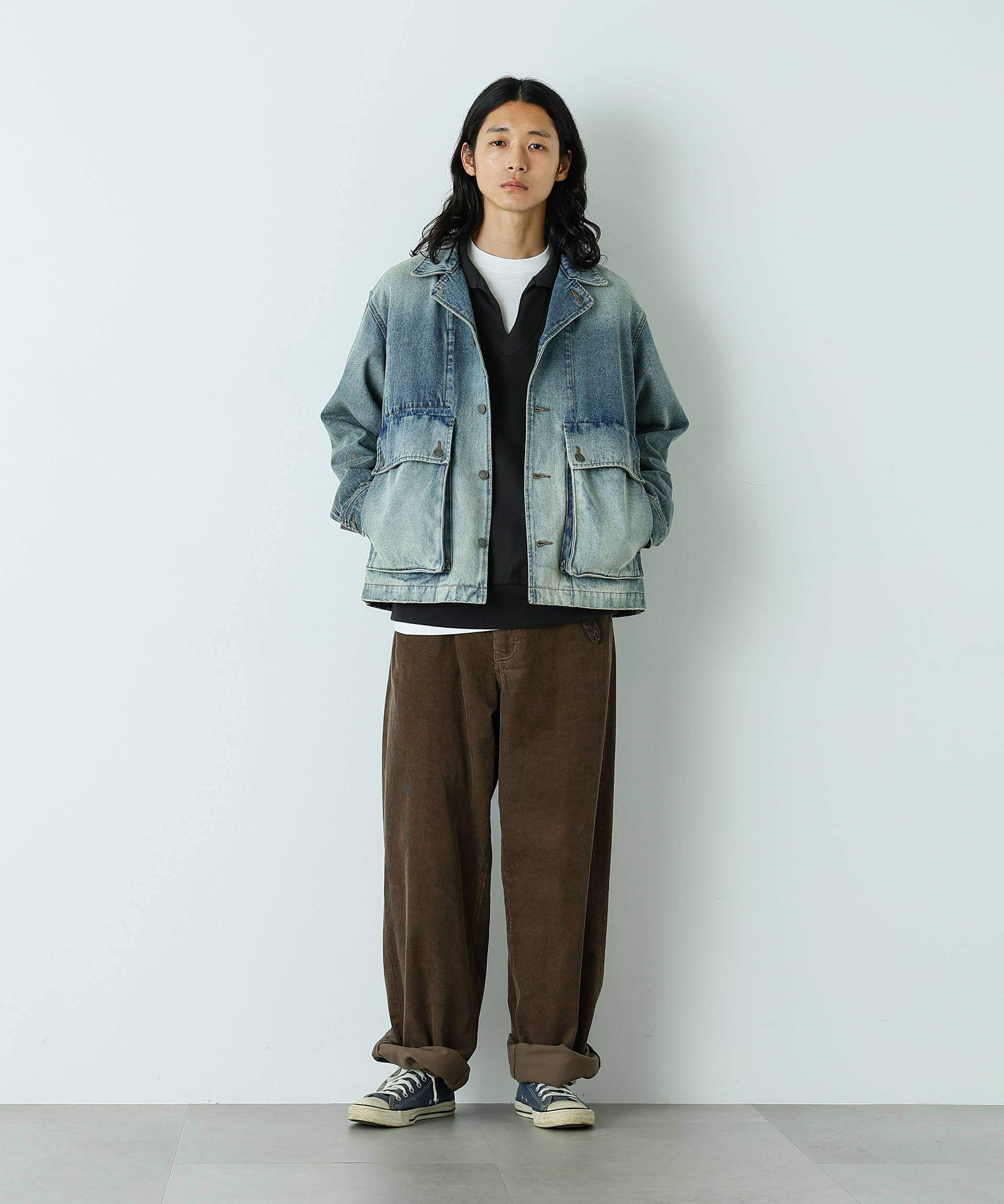 nano･universe「｢HOTEL PALACE｣ スキッパーロゴスウェット」|Tシャツ・カットソー|