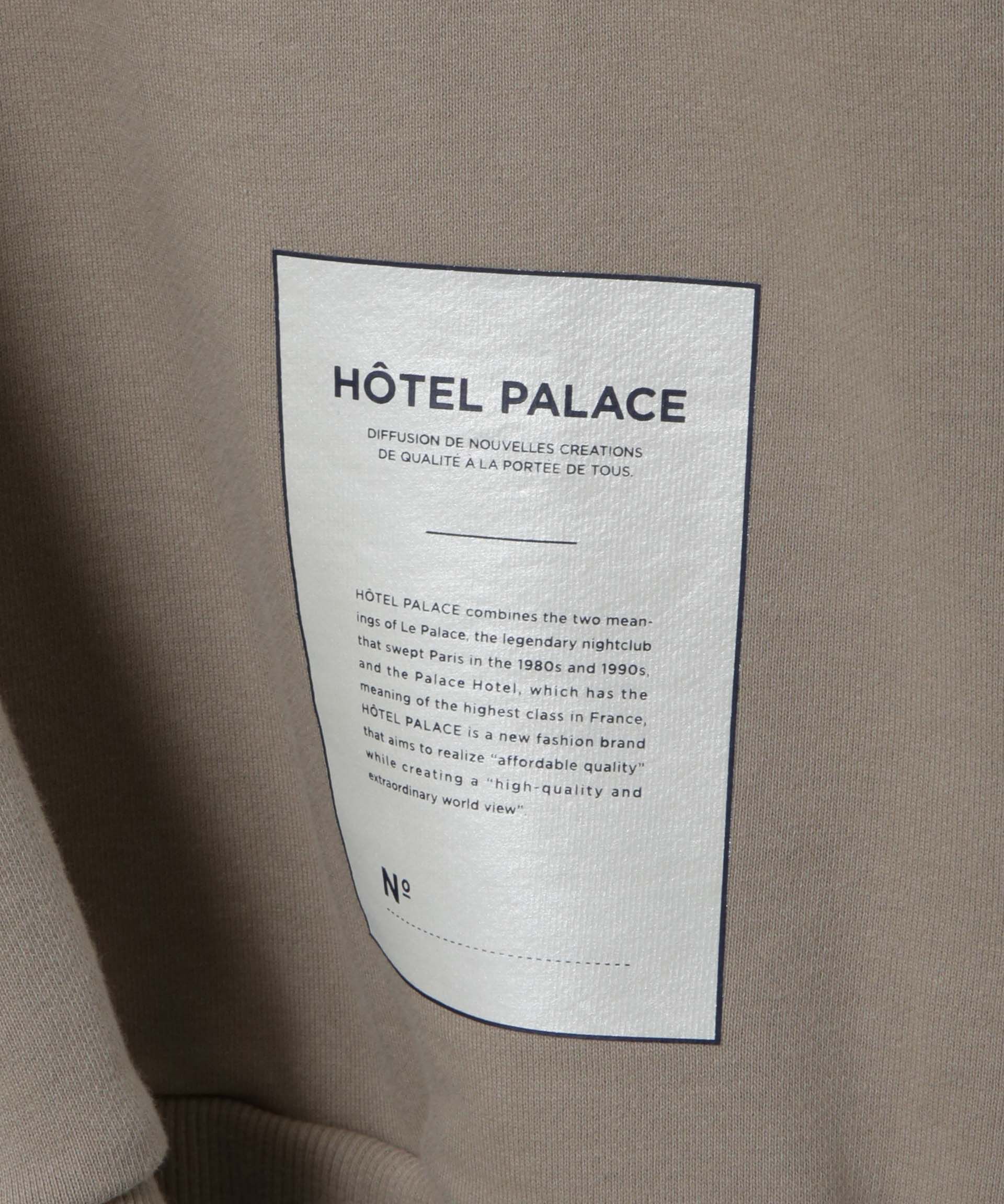 nano･universe「｢HOTEL PALACE｣ スキッパーロゴスウェット」|Tシャツ・カットソー|