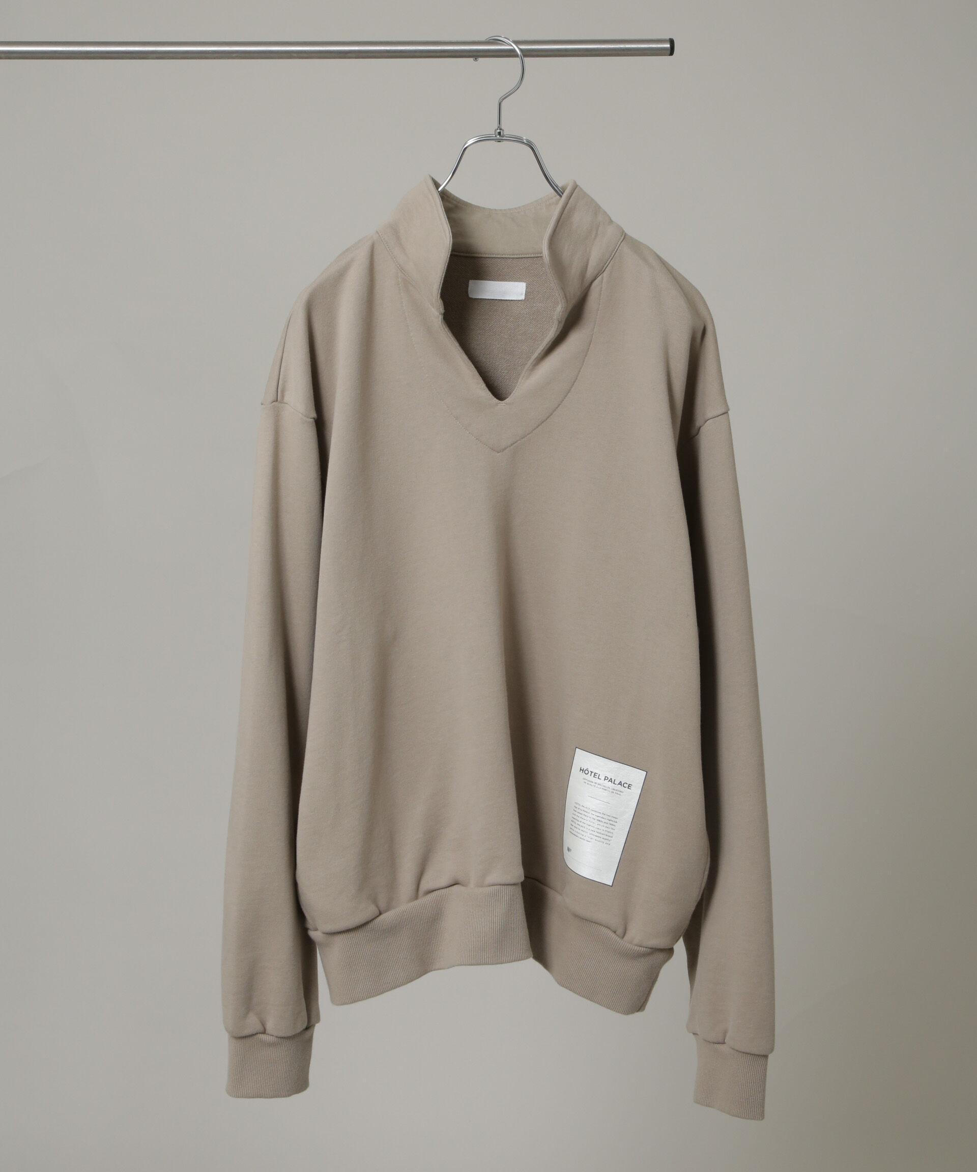 nano･universe「｢HOTEL PALACE｣ スキッパーロゴスウェット」|Tシャツ・カットソー|