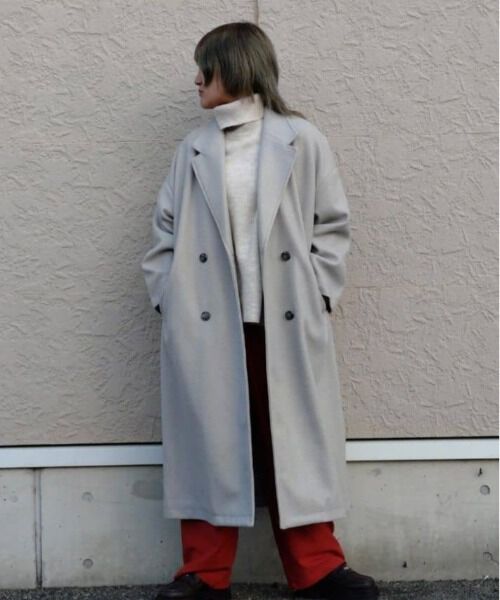 nano･universe「メルトンジャージーチェスターロングコート」|その他|