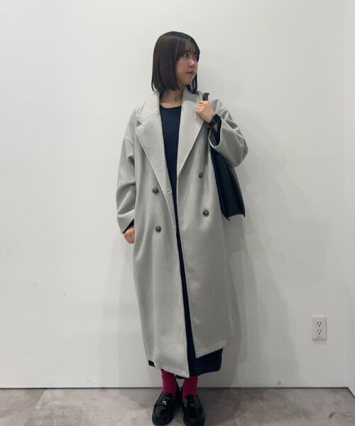 nano･universe「メルトンジャージーチェスターロングコート」|その他|