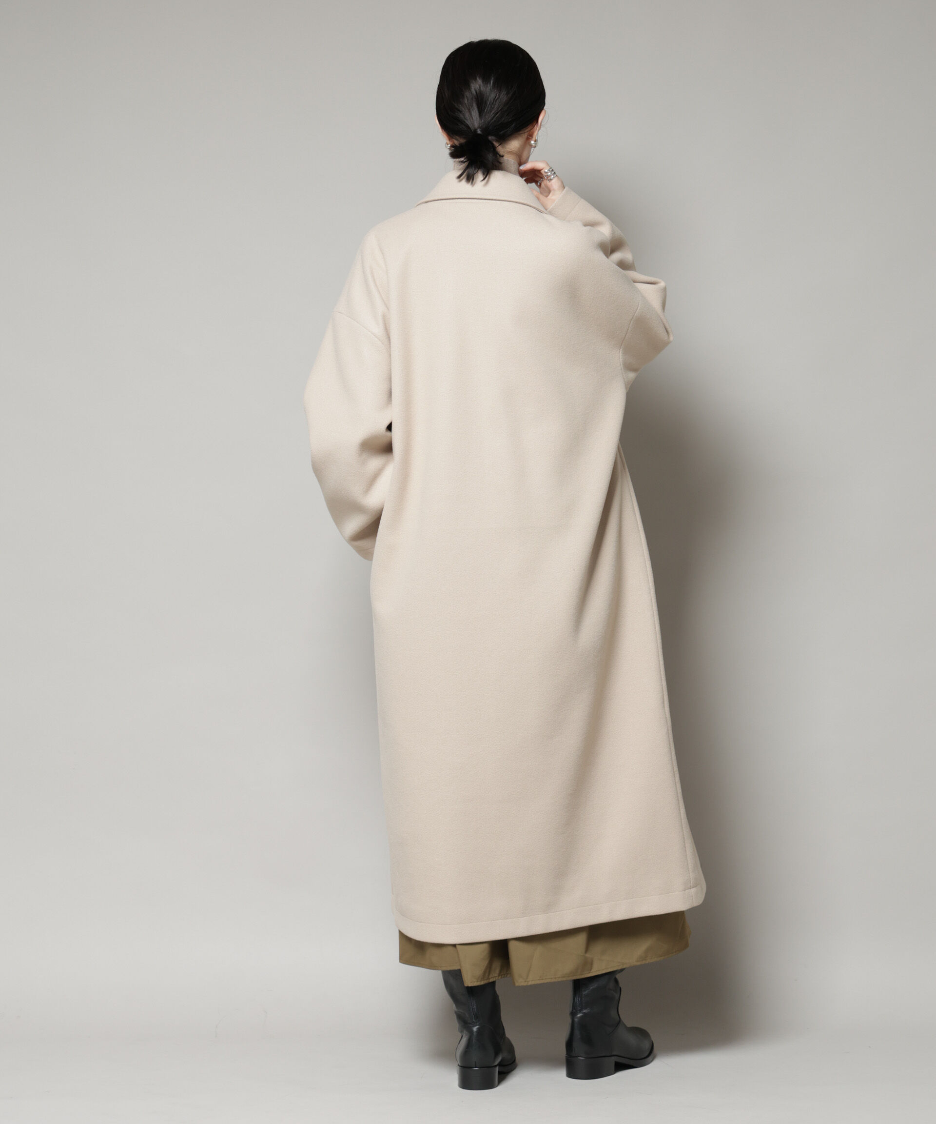 nano･universe「メルトンジャージーチェスターロングコート」|その他|