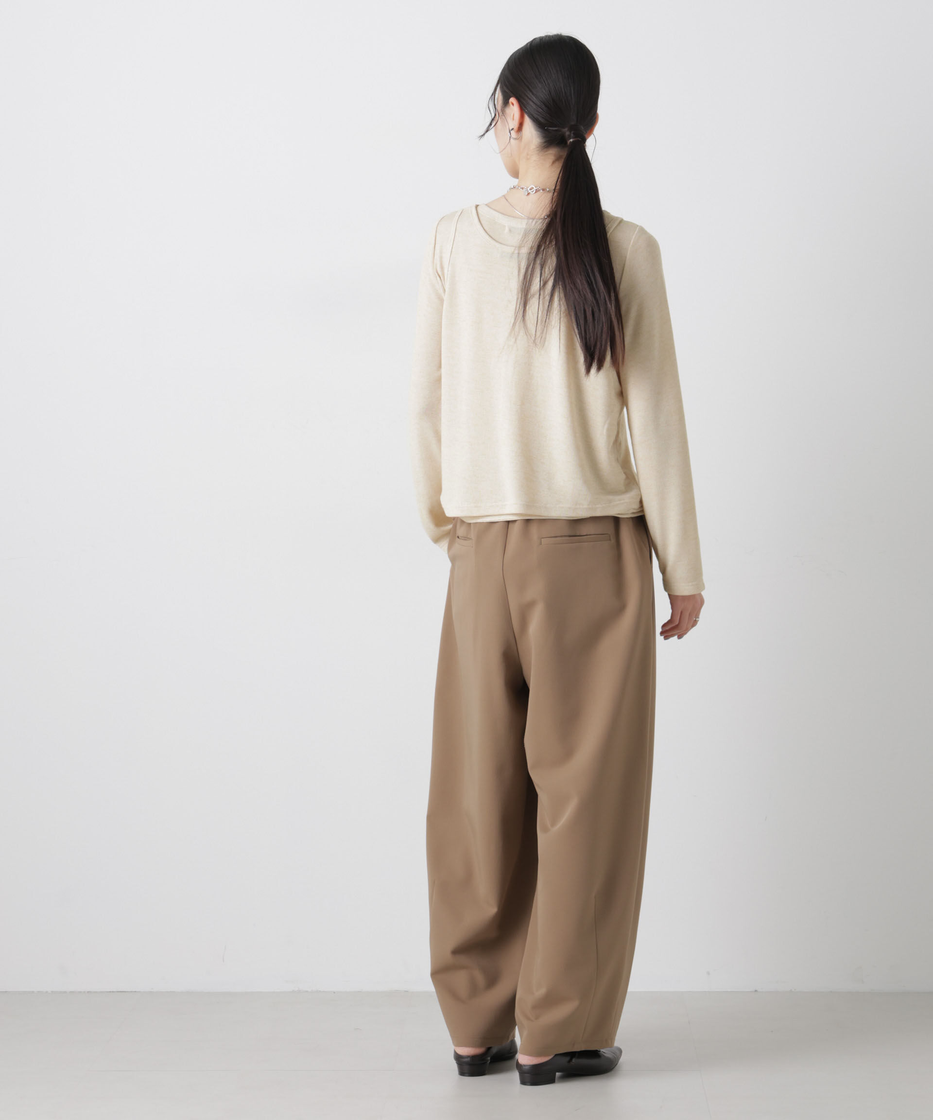 nano･universe「メランジカットレイヤードセットトップス」|Tシャツ・カットソー|