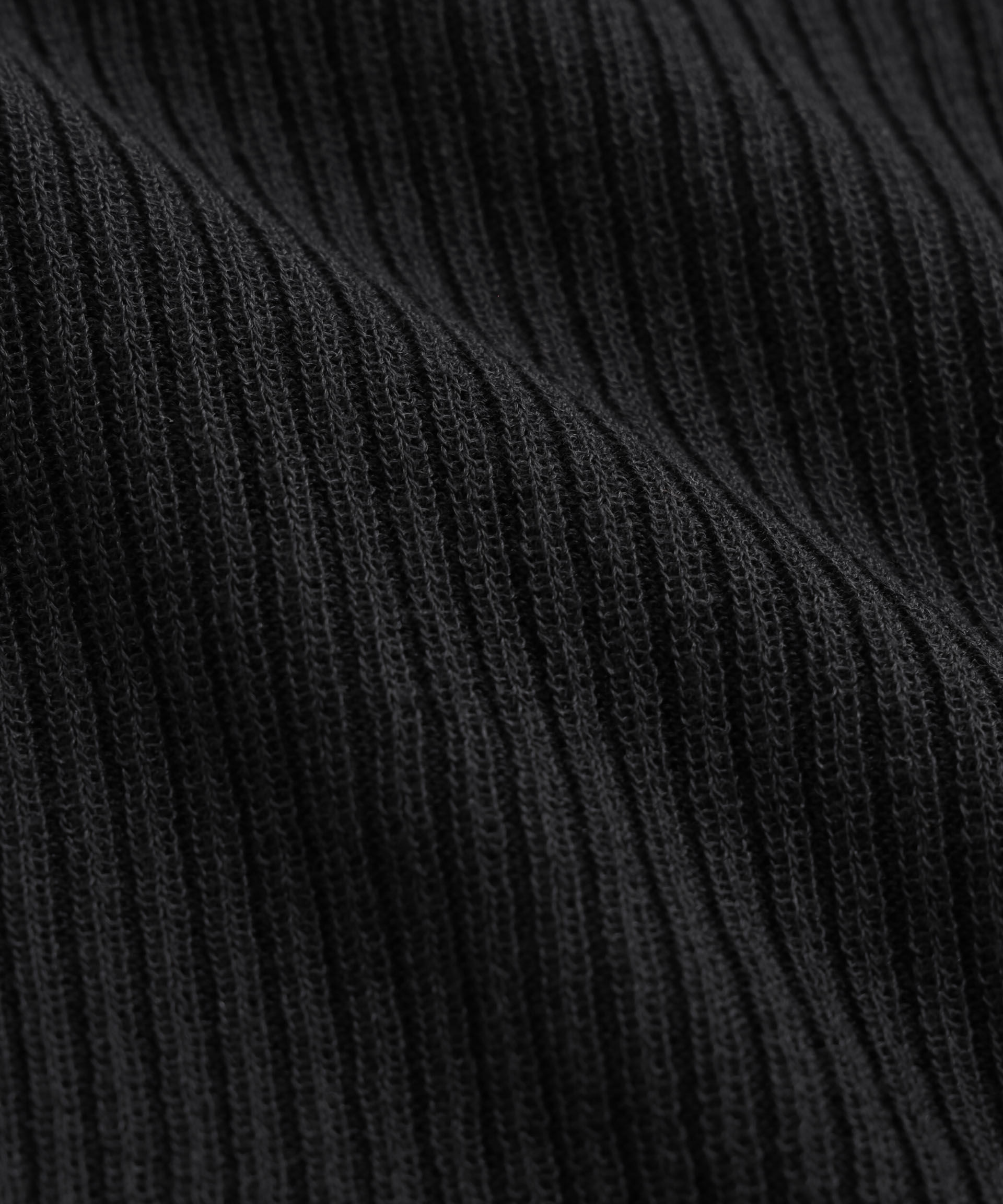 nano･universe「ソフトシアーランダムリブ衿付きニット」|ニット・セーター|