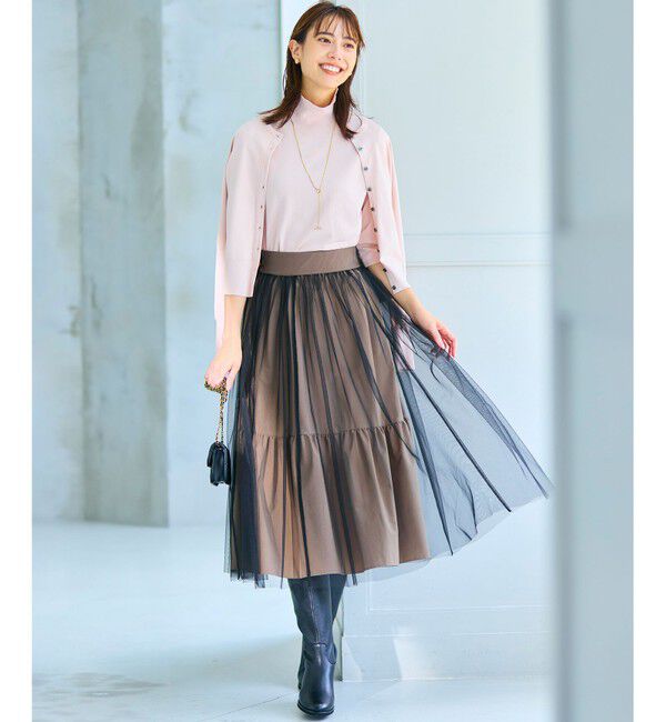 組曲「【6色展開・UVケア】クルーネックモダンカーディガン」|カーディガン|ﾋﾟﾝｸﾍﾞ