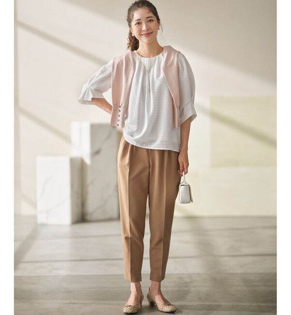 組曲「【6色展開・UVケア】クルーネックモダンカーディガン」|カーディガン|