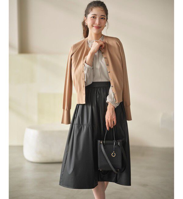 組曲「【6色展開・UVケア】クルーネックモダンカーディガン」|カーディガン|