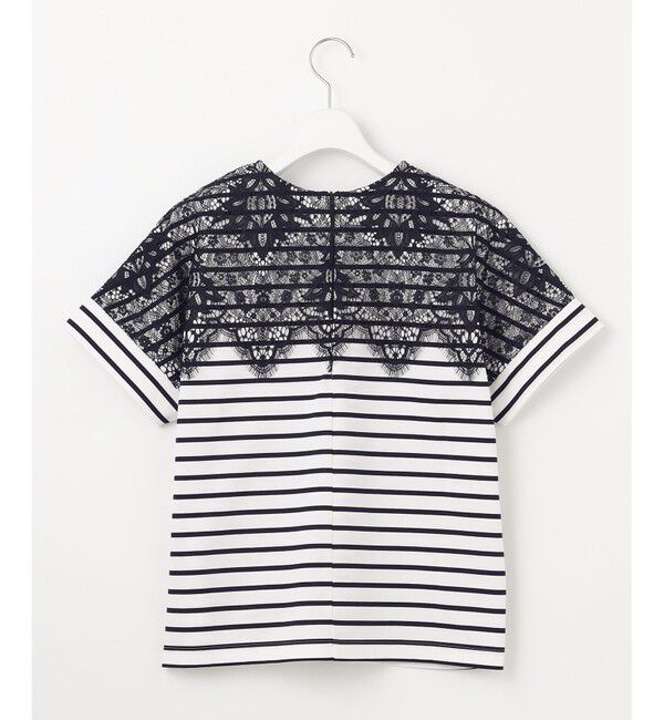 自由区「【洗える】レース Tシャツ」|Tシャツ・カットソー|