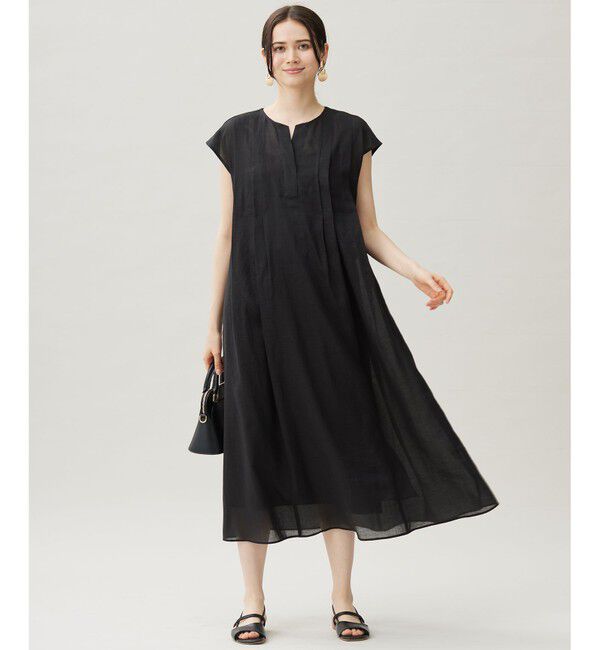 自由区「シアーラミーローンフレンチスリーブ ワンピース」|ワンピース|