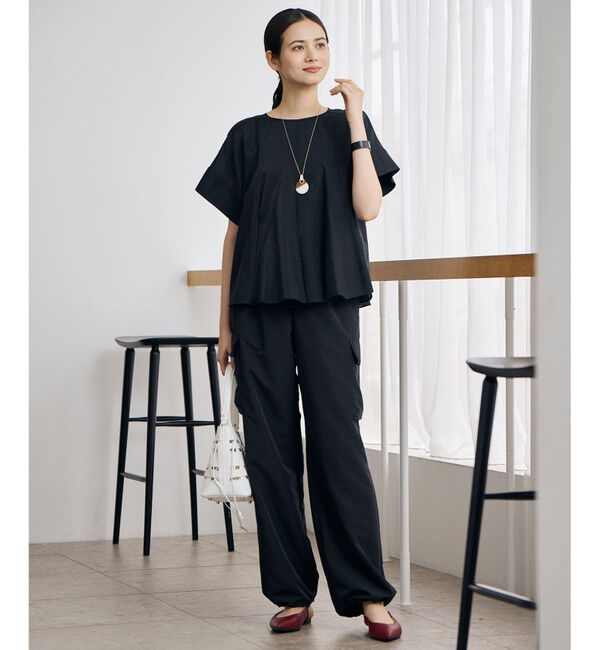 自由区「【カタログ掲載】ブライトシアーシャンブレー ブラウス」|シャツ・ブラウス|