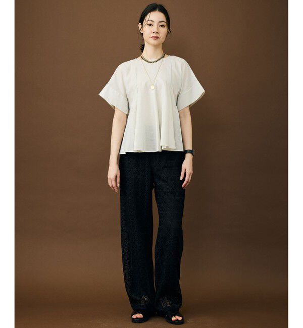 自由区「【カタログ掲載】ブライトシアーシャンブレー ブラウス」|シャツ・ブラウス|