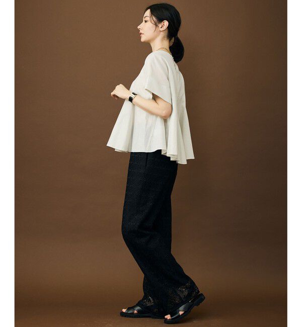 自由区「【カタログ掲載】ブライトシアーシャンブレー ブラウス」|シャツ・ブラウス|