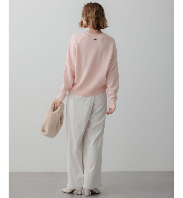 23区「【Oggi2月号掲載/洗える】ウールカシミヤ Vネック ニット」|ニット・セーター|