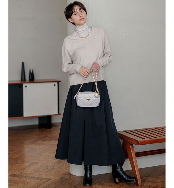 23区「【Oggi2月号掲載/洗える】ウールカシミヤ Vネック ニット」|ニット・セーター|