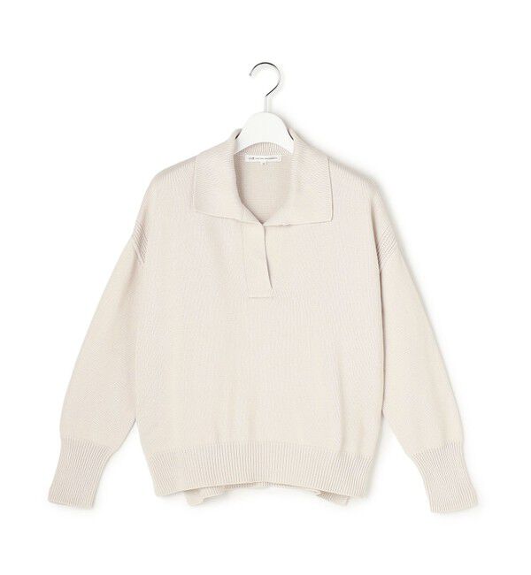 23区「コットンギマ スキッパー ニット」|ニット・セーター|