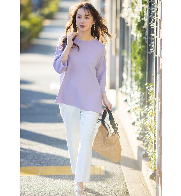 ANY SIS「【ストレッチ・接触冷感・撥水・UVカット・洗える】エアリーストレッチ テーパードパンツ」|その他|