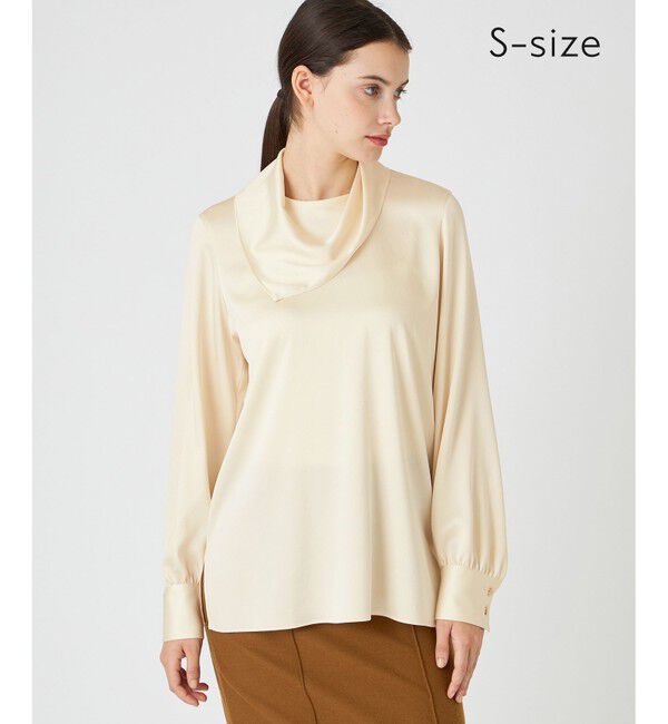 BEIGE,「【S-size】MABILLON / スカーフブラウス」|シャツ・ブラウス|Ecru
