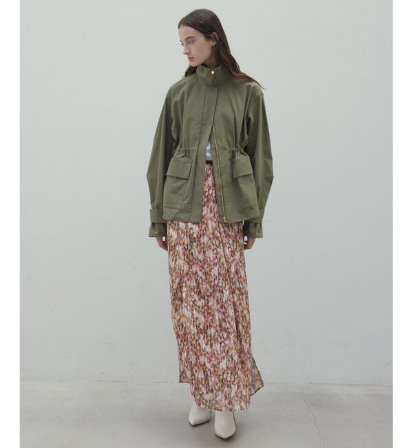 BEIGE,「【洗える】BORONIA / フラワーシフォンロングスカート」|スカート|