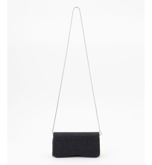 GRACE CONTINENTAL「ラインストーンクラッチバッグ」|クラッチバッグ|ブラック